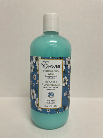 Bottle of Enchante Argan Oil Body Wash